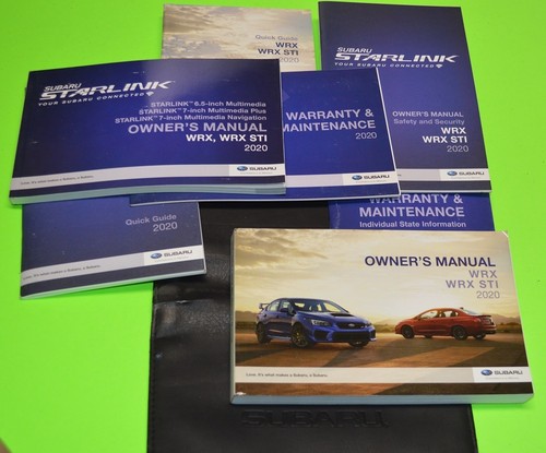 2020 subaru wrx owners manual - 2020,