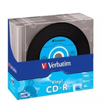 10 x Verbatim vinyl CD-R 52x