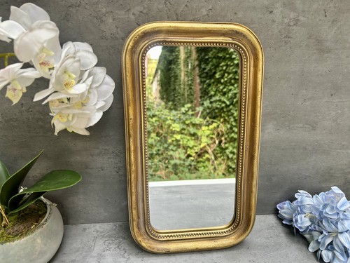 Vintage style wll mirror gold - vintage,