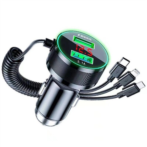 Usb car charger - dual, 12v-24v