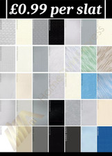 Vertical Blind Slats Custom Louvres 89mm (3.5") Replacement - MADE TO MEASURE