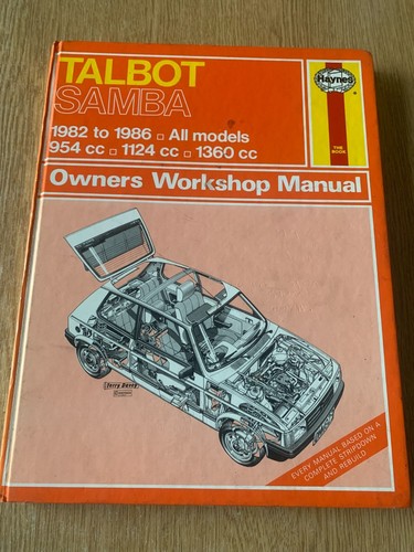 Talbot samba haynes workshop - haynes,