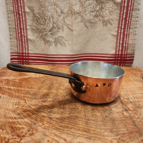 Antique french copper saucepan - antique,