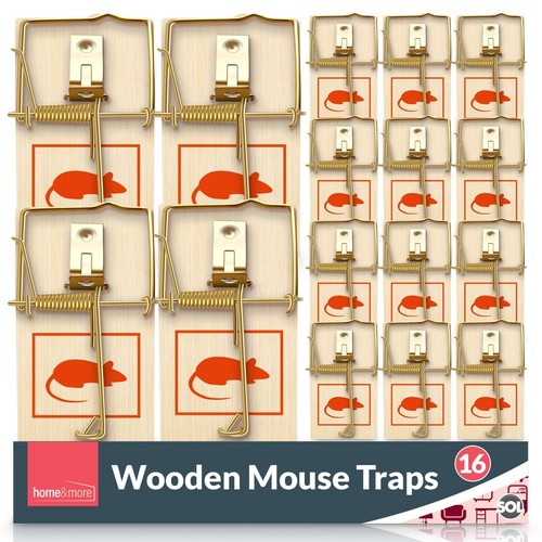 24pk wooden mouse - 16-24pk, traps