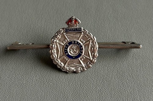 Silver and enamel - silver, rifle