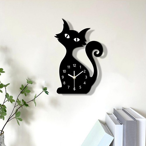 Cat wall clock durability - cat,