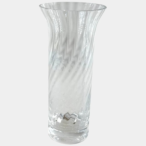 Vintage clear swirl - clear, glass
