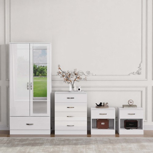 Piece gloss white bedroom - piece,