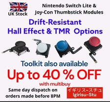 Hall Effect Replacement Analog Joystick/Thumb Stick Nintendo Switch Joy-Con/Lite