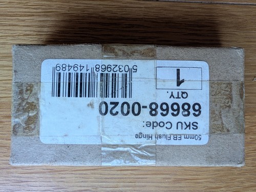 Brass flush hinge 50mm - 4x,