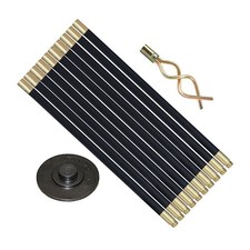 12 Piece Drain Rod Set 9m Plumbing Cleaning Unblock Drainage Worm Screw Plunger