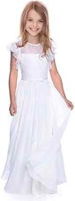 Fancy Flower Girl Dress Girls Holy Communion Dresses for Wedding Pageant 2-3 y