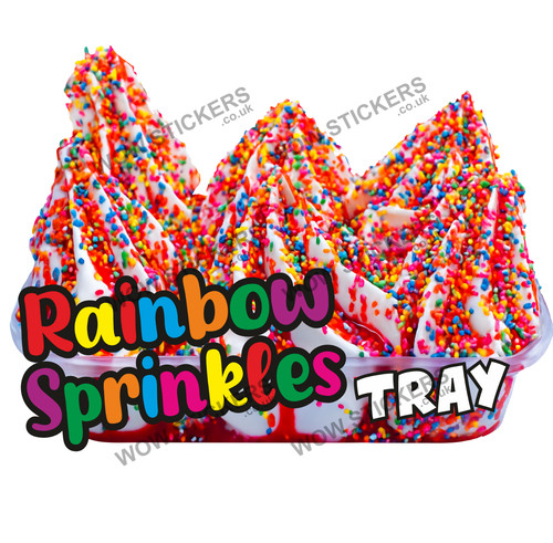 Ice cream van - sticker, rainbow