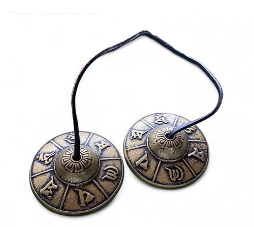 Tibetan tingsha cymbals with - tibetan,