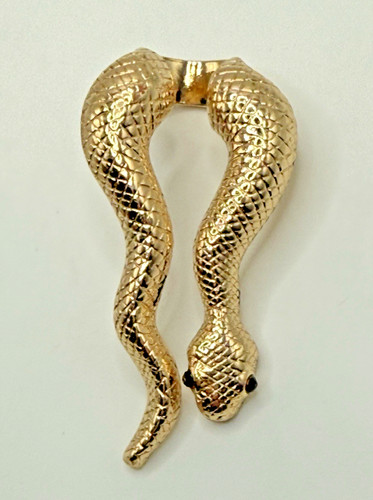 Vintage gold tone double snake - vintage,