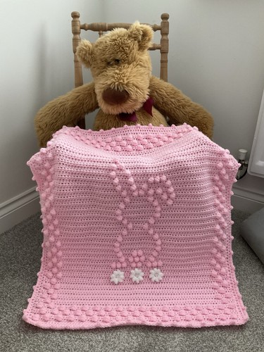 Hand crochet baby blanket - hand,