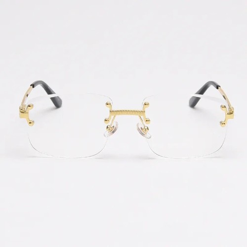 Fashion oval rimless - fashion,