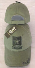 Official US Army Licensed Army Emblem OLIVE DRAB USA PATRIOTIC Cap Hat