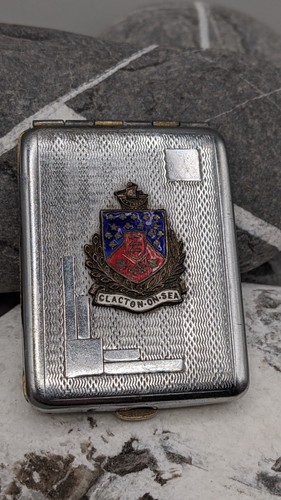 Antique 1920 30s matchbox case - antique,
