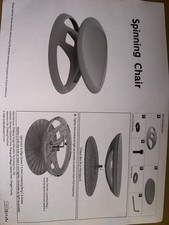 Spinning Chair Blue and Grey