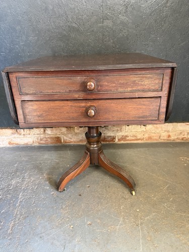 Antique writing desk - desk, leaf