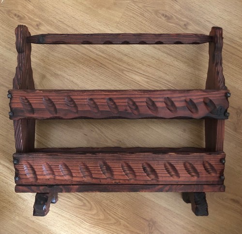 Vintage wooden magazine rack - wooden,