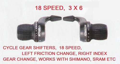 Bike cycle grip gear shifters - bike,
