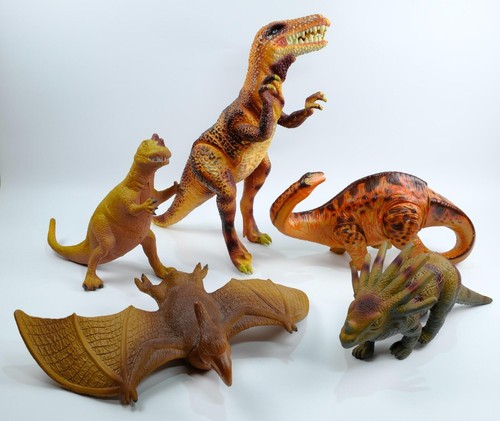 Large vintage dinosaur figures - large,