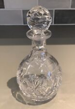 ROYAL DOULTON CRYSTAL - GEORGIAN - RARE SMALL CORDIAL DECANTER WHISKEY NOGGIN 7"
