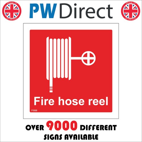 Sign fire hose - fire, forecourt