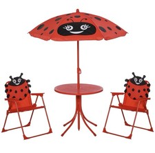 Kids-Parasol Picnic Table and