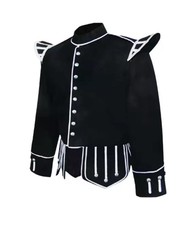 Scottish Black Wool Doublet