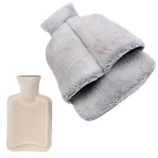 Hot Water Bottle Foot Warmer with Cover- 2L Plush Heated Slippers for Cold Feet