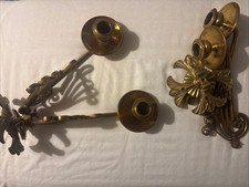Vintage Brass Wall Candle