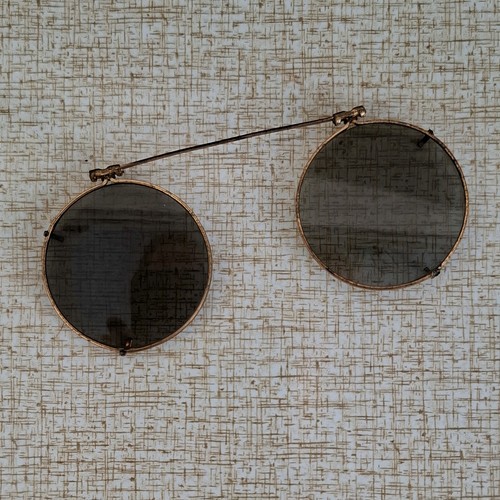 Vintage clip sunglasses - vintage, on