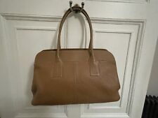 TOD’S Women Tote Shoulder Beige Leather Handbag Used Very Good Condition. 