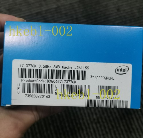 New intel core 3770k - *new*intel, i7-3770k