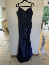 Navy Long Dress With Corset