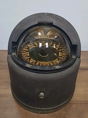 Kelvin white nautical binnacle - nautical,