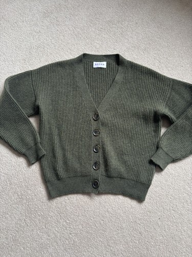 Brora cashmere ribbed - brora, cardigan