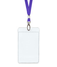 Purple ID Lanyard Neck Strap