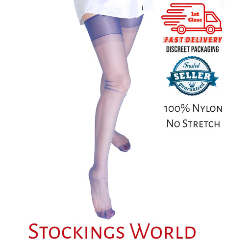 Fully fashioned stockings blue - fashioned,