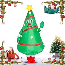 Christmas Xmas Inflatable Fancy Dress Costume Unisex Funny Outfit Costume Suit