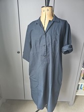 Navy Blue Cotton Short Sleeve