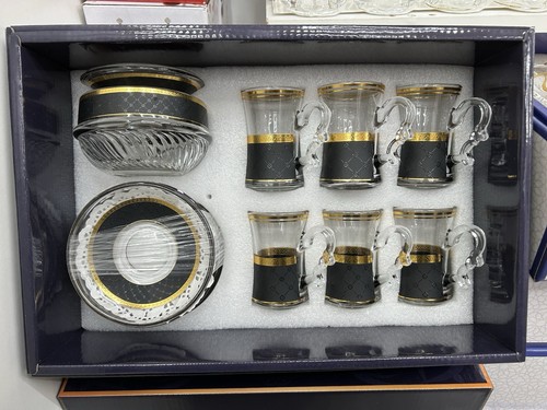 Luxury 14pcs glass tea - 14pcs, set