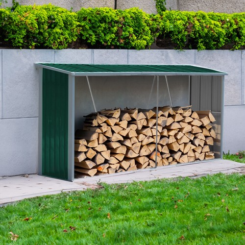 Garden patio firewood shed - patio,