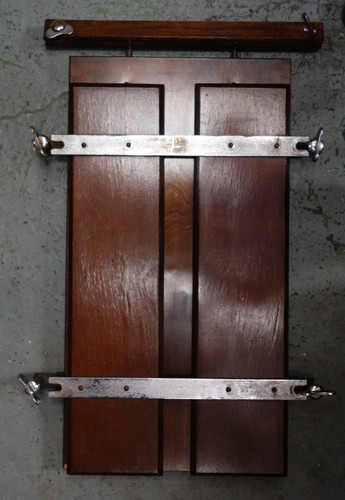 Antique wood trousers press