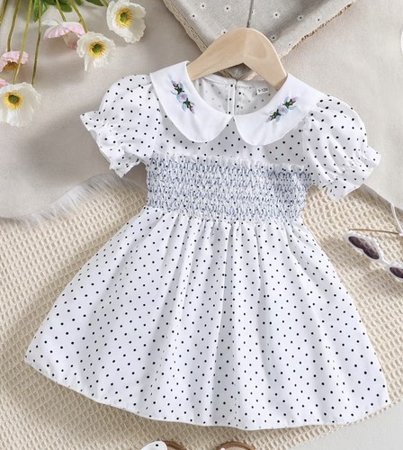 Girls romany smock dress with - dress,