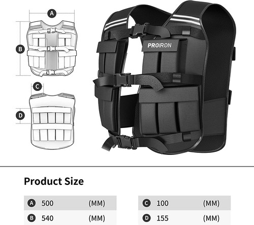 Proiron weighted vest - weighted,