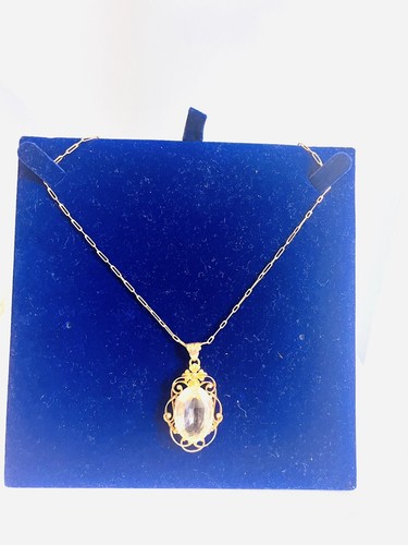 14k carat gold necklace with - 14k,